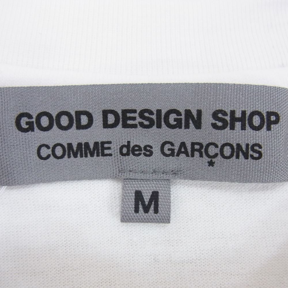 COMME des GARCONS コムデギャルソン AD2016 IQ-T003 GOOD DESIGN SHOP グッドデザインショップ別注 クルーネック ロゴプリント 半袖 Tシャツ ホワイト系 M【中古】