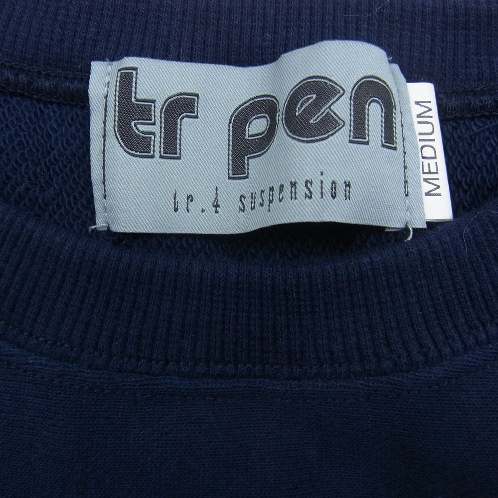 ティーアールサスペンション RootS CREW NECK SWEAT プリント クルーネック スウェット トレーナー ネイビー系 M【中古】