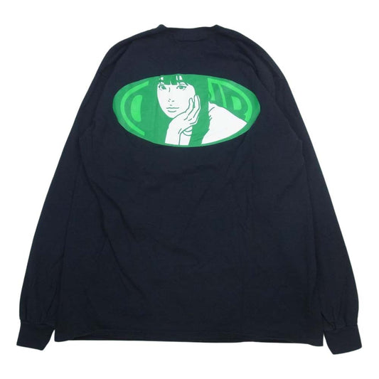 オンエアー KYNE キネ バックオーバルプリント 長袖 Tシャツ ロンT カットソー  ブラック系 L【中古】