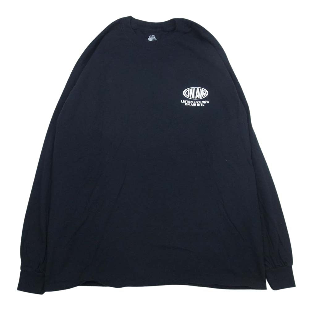 オンエアー KYNE キネ バックオーバルプリント 長袖 Tシャツ ロンT カットソー  ブラック系 L【中古】