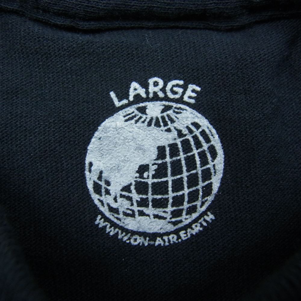 オンエアー KYNE キネ バックオーバルプリント 長袖 Tシャツ ロンT カットソー  ブラック系 L【中古】