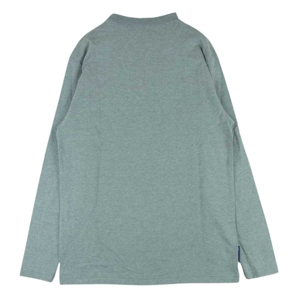 LOOPWHEELER ループウィラー BEAMS ビームス別注 クルーネック ポケット付き 長袖 Tシャツ コットン 日本製 グレー系 L【中古】