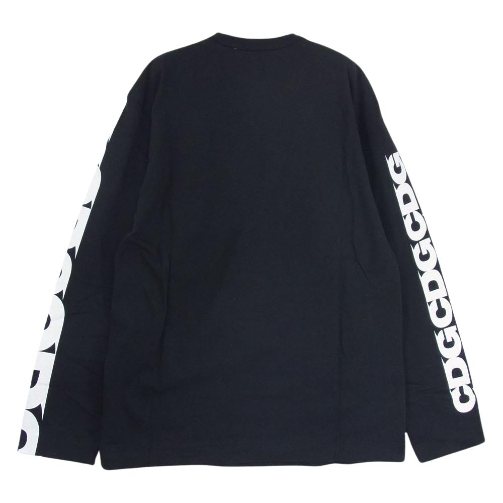 COMME des GARCONS コムデギャルソン AD2016 IR-T001 GOOD DESIGN SHOP グッドデザインショップ別注 クルーネック CDG アームロゴプリント 半袖 Tシャツ ブラック系 M【中古】