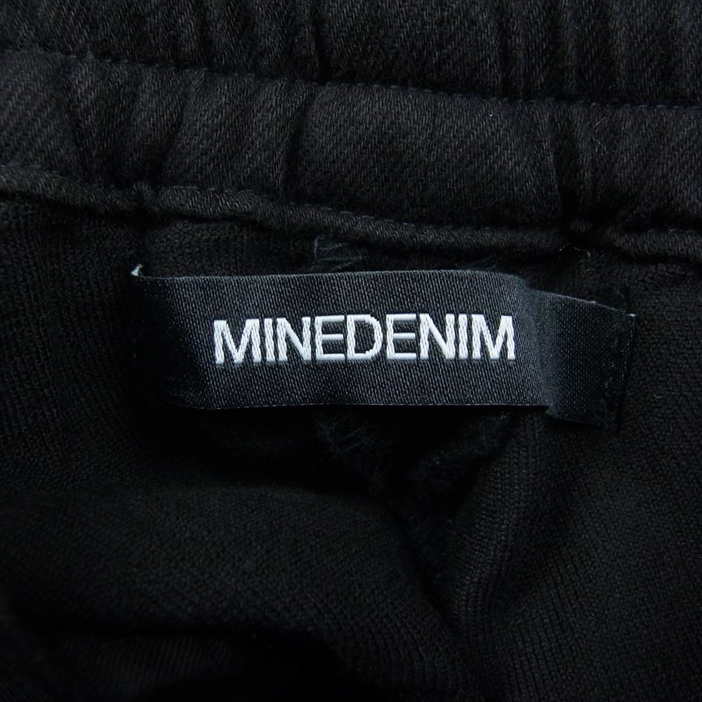 MINEDENIM マインデニム 2204-7001-99-012 C . Wool Denim Hem Zip Easy PS ウール混 デニム ヘム 裾ジップ イージー ジョガーパンツ ブラック系 S【中古】