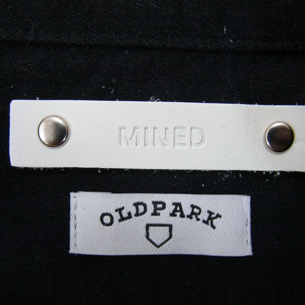 MINEDENIM マインデニム 21SS MND-21SSOP003-97-022 OLD PARK オールドパーク Bandana Zip Denim SH バンダナ ジップデザイン 長袖 デニムシャツ ブラック系 2【中古】
