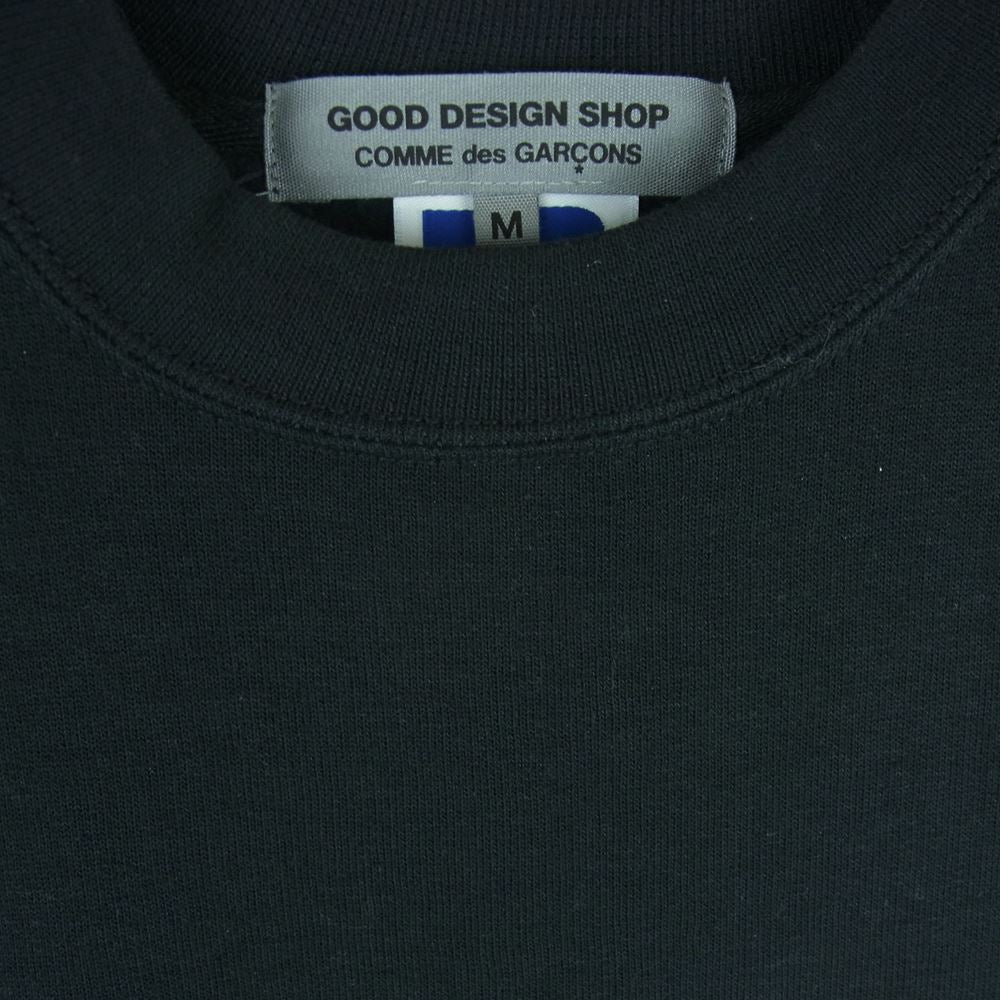 COMME des GARCONS コムデギャルソン AD2014 IK-T007 GOOD DESIGN SHOP グッドデザインショップ別注 ラッセルアスレチック EEHS CDGロゴプリント クルーネック スウェット トレーナー ブラック系 M【中古】