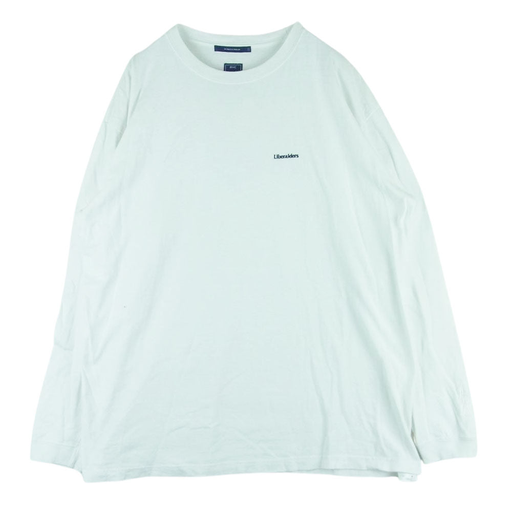 Ron Herman ロンハーマン RHC Liberaiders リベレイダース ロゴ 長袖 Tシャツ コットン 中国製 ホワイト系 XL【中古】