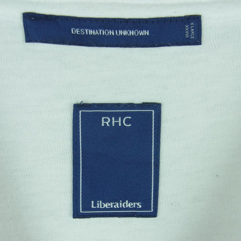 Ron Herman ロンハーマン RHC Liberaiders リベレイダース ロゴ 長袖 Tシャツ コットン 中国製 ホワイト系 XL【中古】