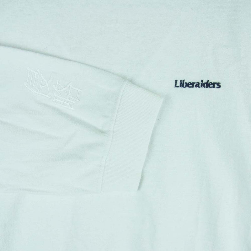 Ron Herman ロンハーマン RHC Liberaiders リベレイダース ロゴ 長袖 Tシャツ コットン 中国製 ホワイト系 XL【中古】
