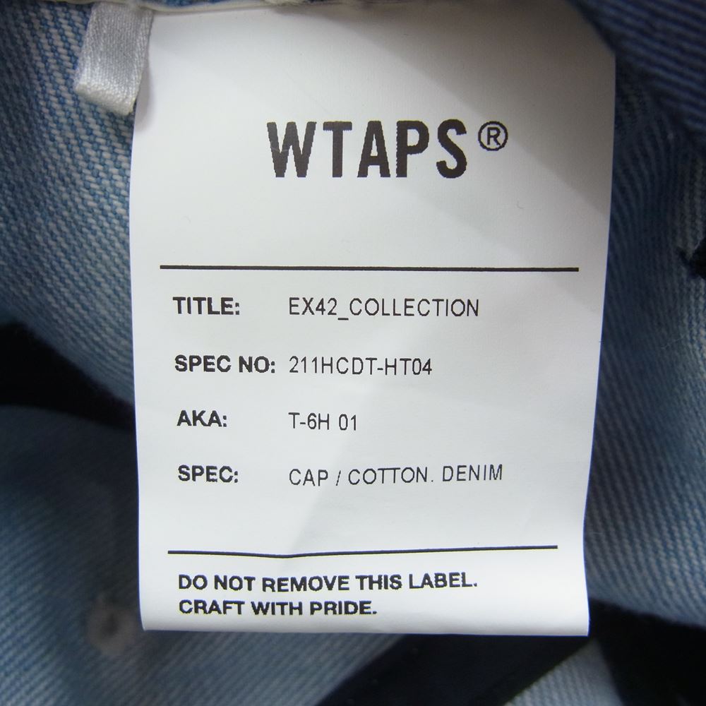 WTAPS ダブルタップス 211HCDT-HT04 T-6H 01 CAP INDIGO デニム キャップ インディゴブルー系 00【中古】