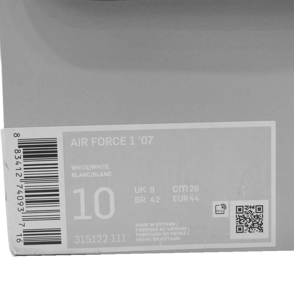 NIKE ナイキ 315122-111 AIR FORCE 1 LOW エアフォース1 ロー オールホワイト スニーカー ホワイト系 28cm【中古】