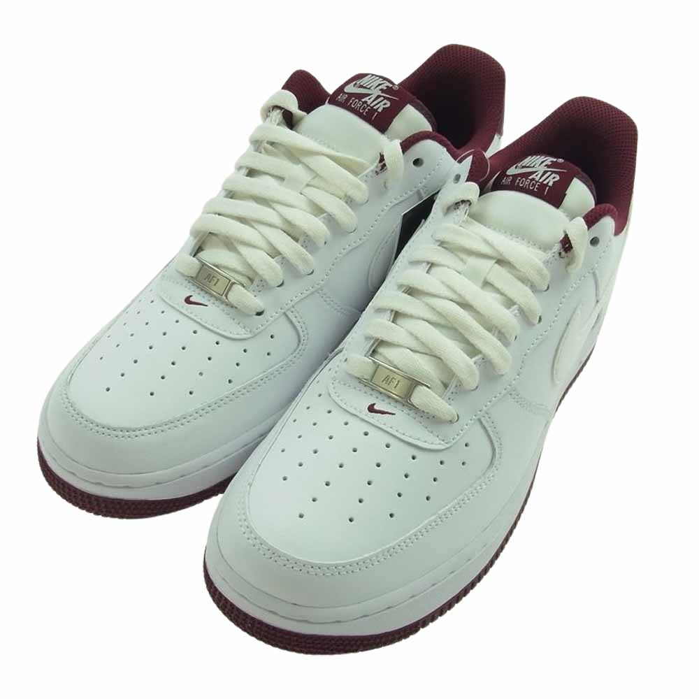 NIKE ナイキ DH7561-106 Air Force 1 Low 07 White Dark Beetroot エアフォース1 ロー 07 ホワイト ダーク ビートルート スニーカー ホワイト系 27.5cm【極上美品】【中古】