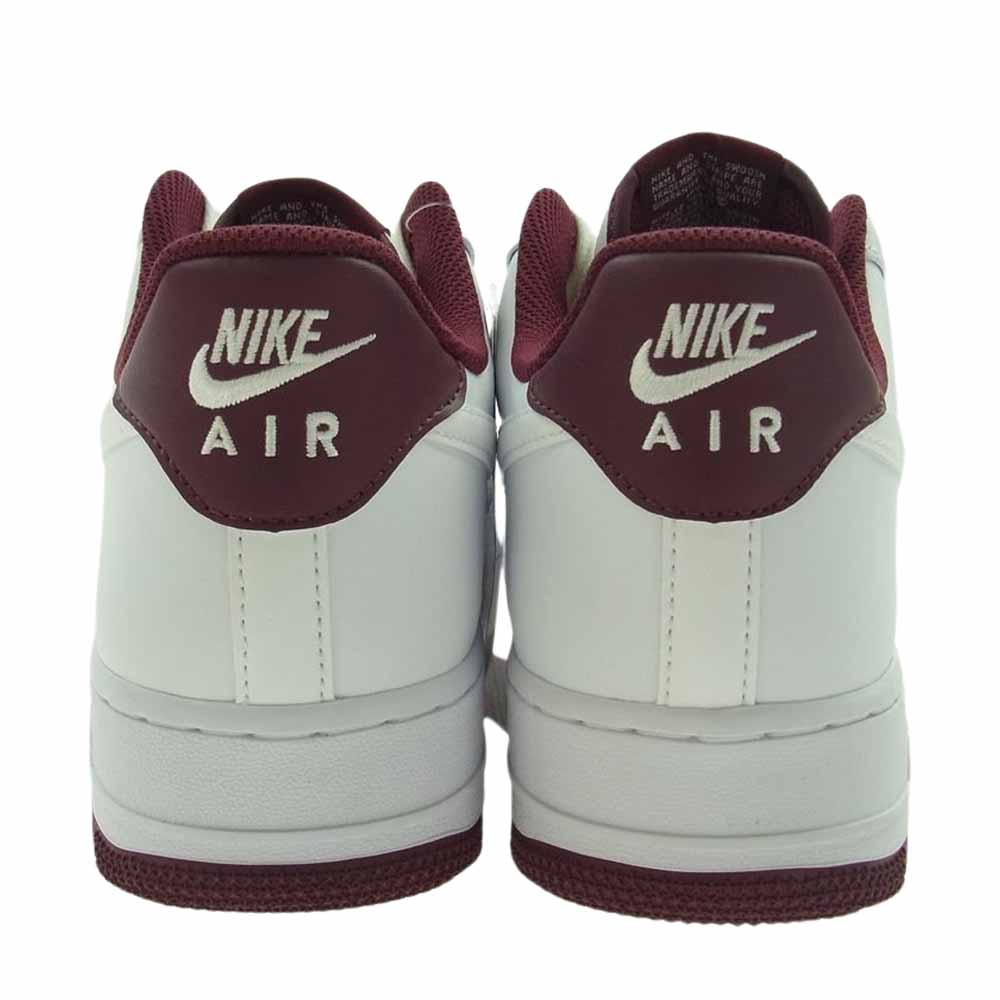 NIKE ナイキ DH7561-106 Air Force 1 Low 07 White Dark Beetroot エアフォース1 ロー 07 ホワイト ダーク ビートルート スニーカー ホワイト系 27.5cm【極上美品】【中古】