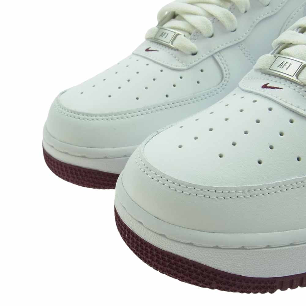 NIKE ナイキ DH7561-106 Air Force 1 Low 07 White Dark Beetroot エアフォース1 ロー 07 ホワイト ダーク ビートルート スニーカー ホワイト系 27.5cm【極上美品】【中古】