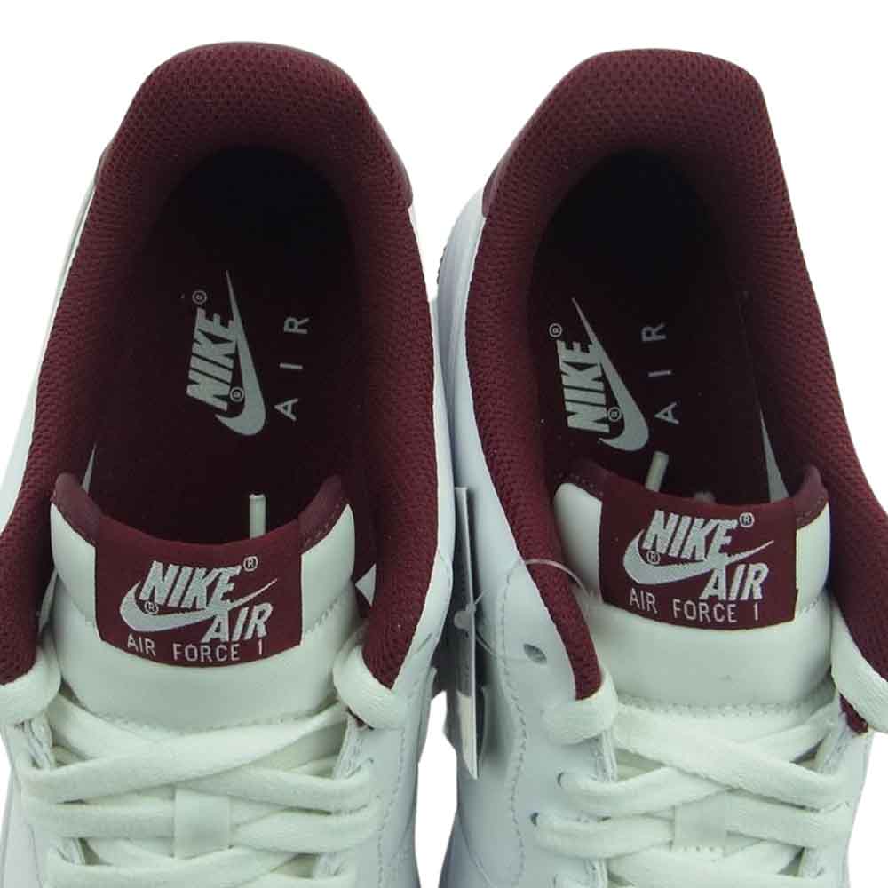 NIKE ナイキ DH7561-106 Air Force 1 Low 07 White Dark Beetroot エアフォース1 ロー 07 ホワイト ダーク ビートルート スニーカー ホワイト系 27.5cm【極上美品】【中古】