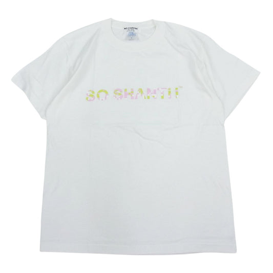 シャンティ ノーコーヒー NO COFFEE plantica SO SHANTii ロゴ プリント 半袖 Tシャツ ホワイト ホワイト系 M【中古】