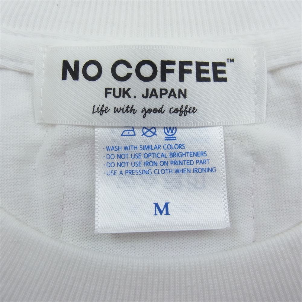シャンティ ノーコーヒー NO COFFEE plantica SO SHANTii ロゴ プリント 半袖 Tシャツ ホワイト ホワイト系 M【中古】