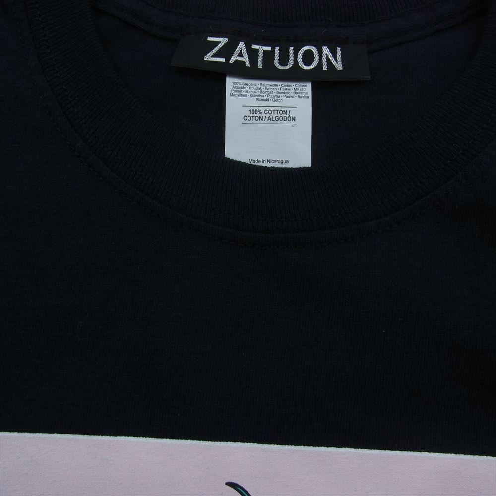 ザツオン ZATUON DRAGONBALL offshore ザツオン ドラゴンボール ブルマ 亀仙人 プリント 長袖 Tシャツ ブラック系 M【中古】