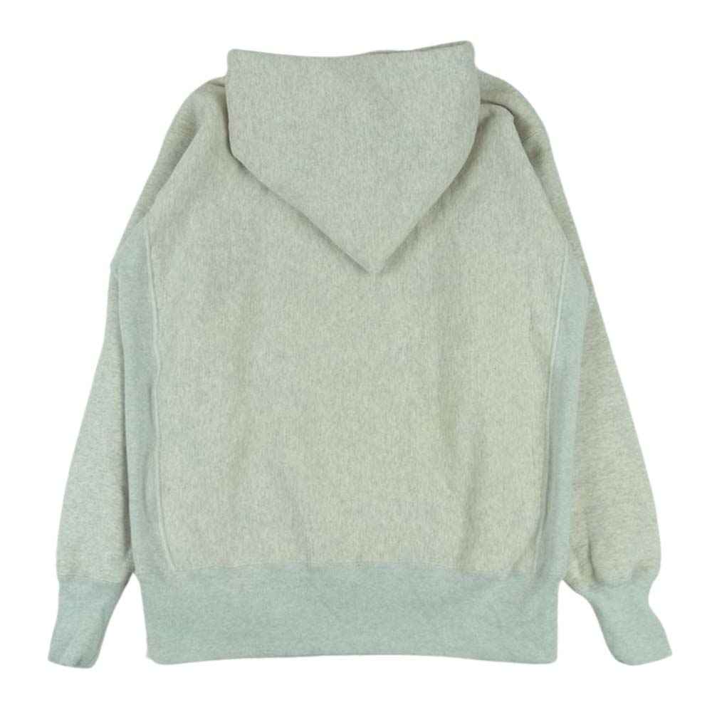 Champion チャンピオン 23AW C3-Q131 TRUE TO ARCHIVES リバースウィーブ プルオーバー アフターフーデッド スウェット シャツ 後付け パーカー オフホワイト系 ライトベージュ系 L【中古】