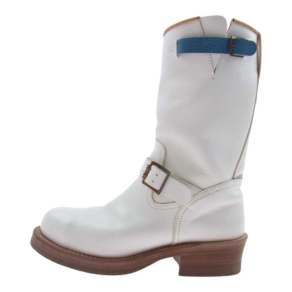 MADE IN GM JAPAN メイドインジーエムジャパン WITH MILK ウィズミルク エンジニア ブーツ ホワイト系 8.5【中古】