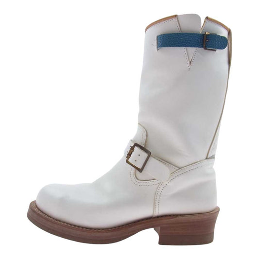 MADE IN GM JAPAN メイドインジーエムジャパン WITH MILK ウィズミルク エンジニア ブーツ ホワイト系 8.5【中古】