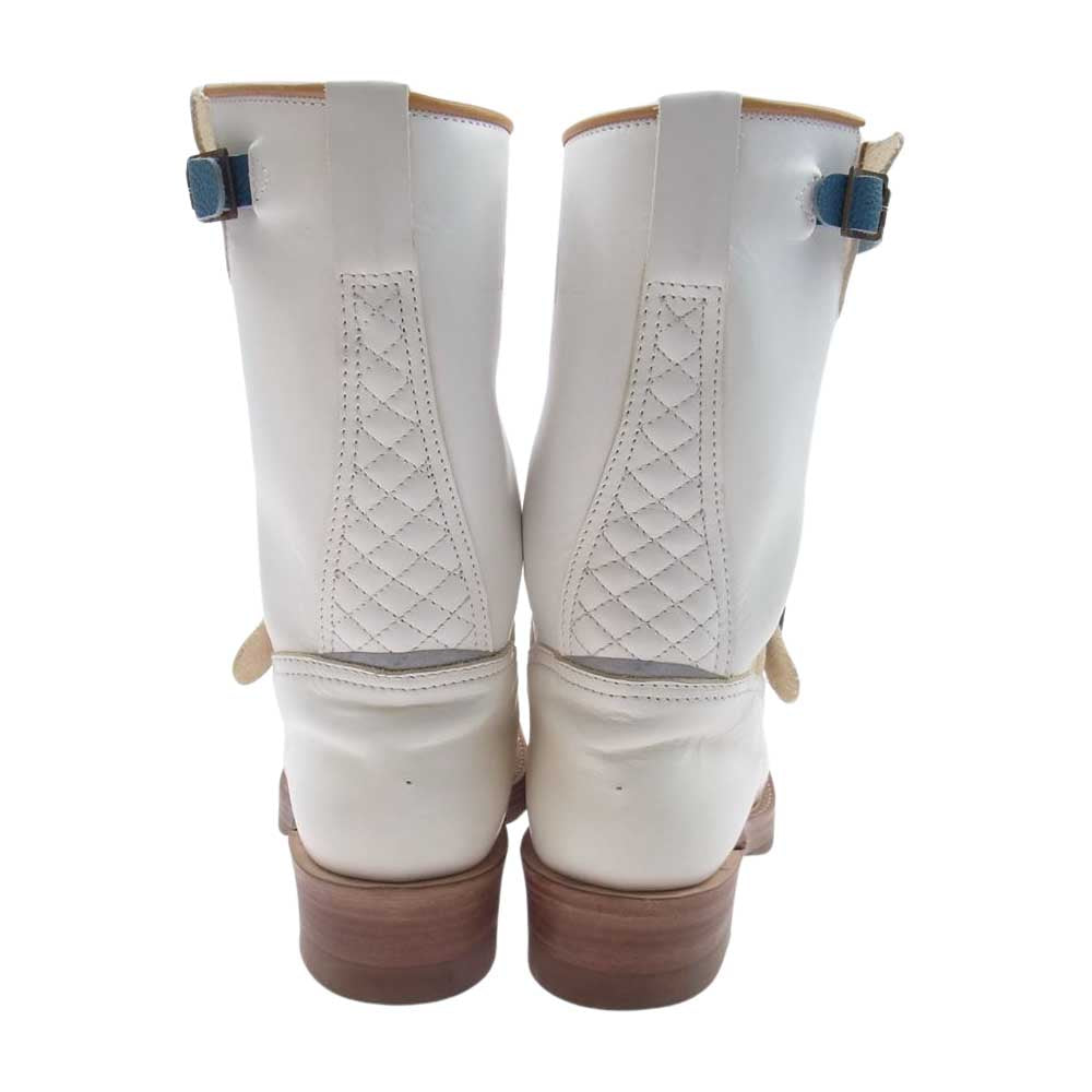 MADE IN GM JAPAN メイドインジーエムジャパン WITH MILK ウィズミルク エンジニア ブーツ ホワイト系 8.5【中古】