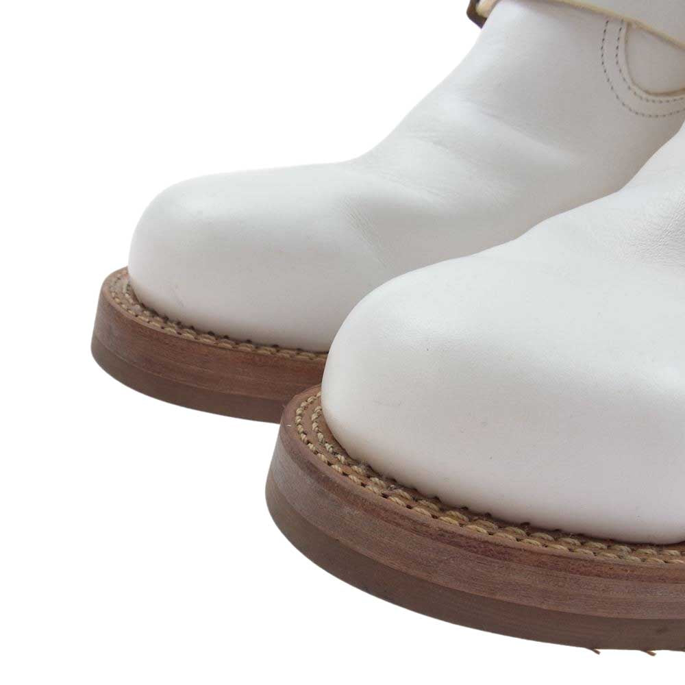 MADE IN GM JAPAN メイドインジーエムジャパン WITH MILK ウィズミルク エンジニア ブーツ ホワイト系 8.5【中古】