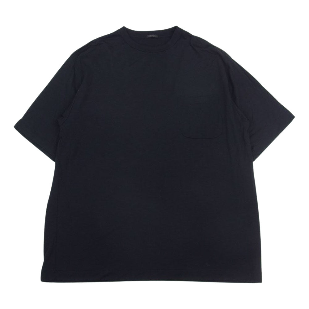 COMOLI コモリ 22SS V01-05007 ウール 天竺 Tシャツ NAVY ネイビー系 3【中古】