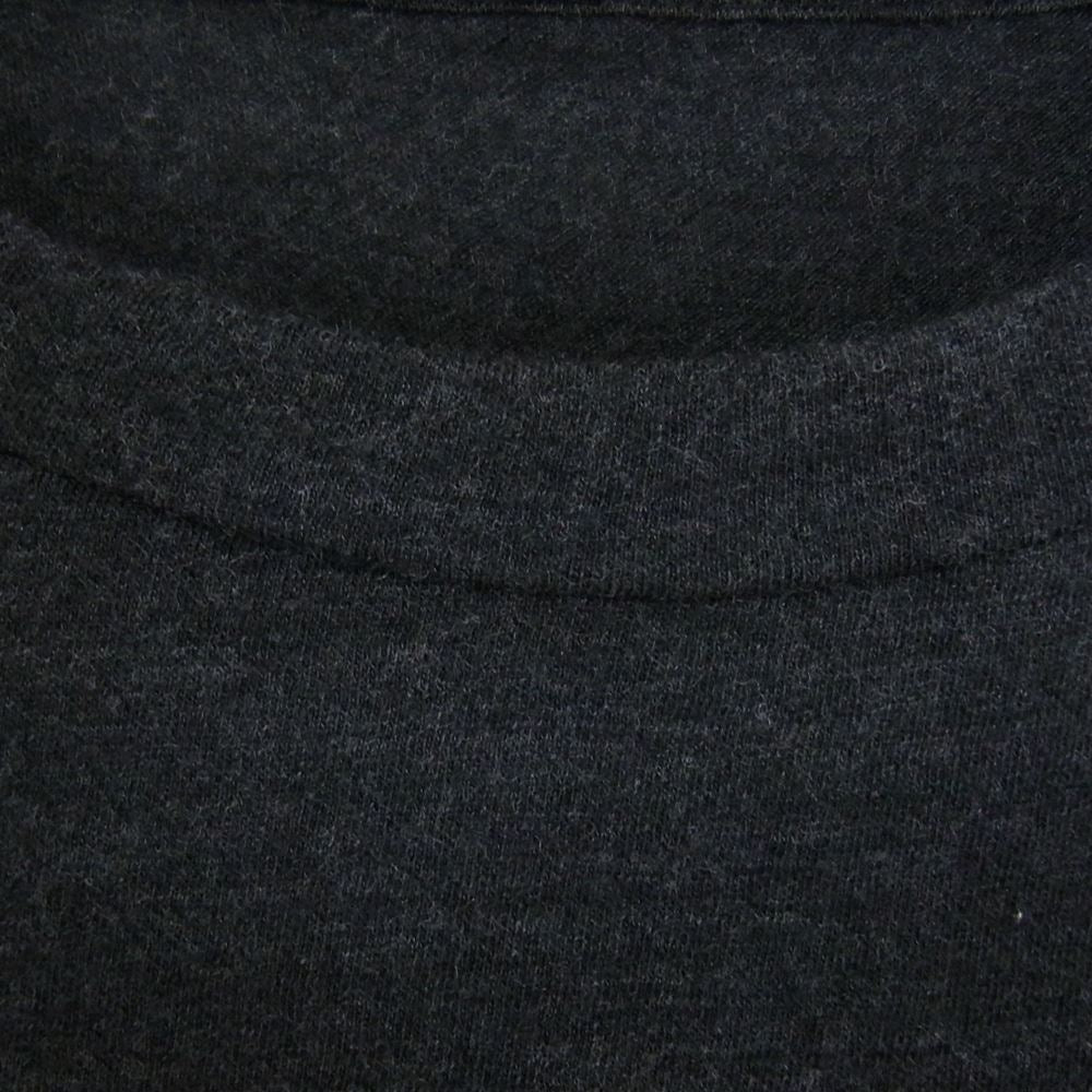 COMOLI コモリ 21AW U03-05006 ウール天竺 長袖クルー 長袖 Tシャツ charcoal チャコール サイズ3 ダークグレー系 3【中古】