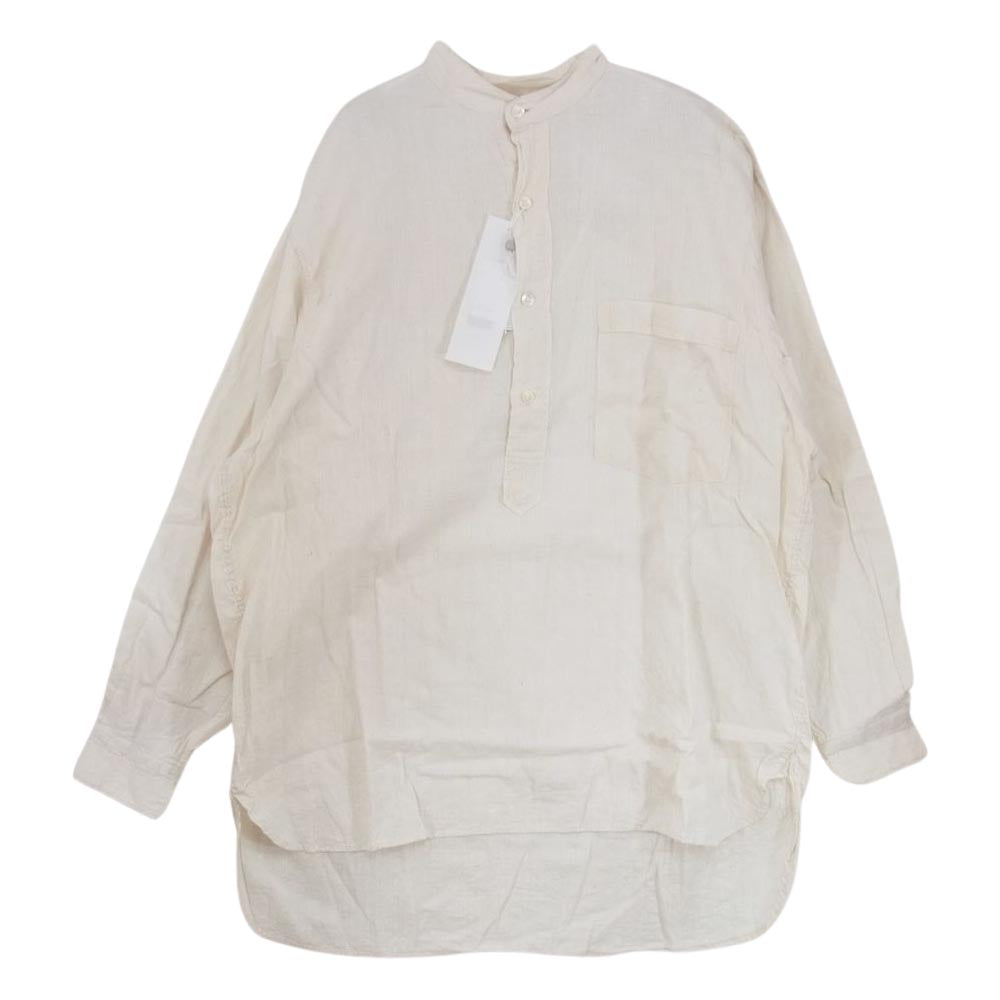 COMOLI コモリ 23SS X01-02011 モスリン プルオーバー シャツ ベージュ系 2【中古】