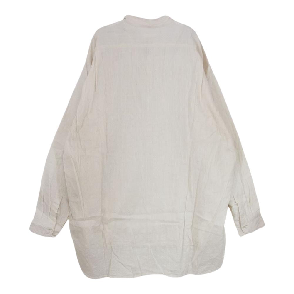 COMOLI コモリ 23SS X01-02011 モスリン プルオーバー シャツ ベージュ