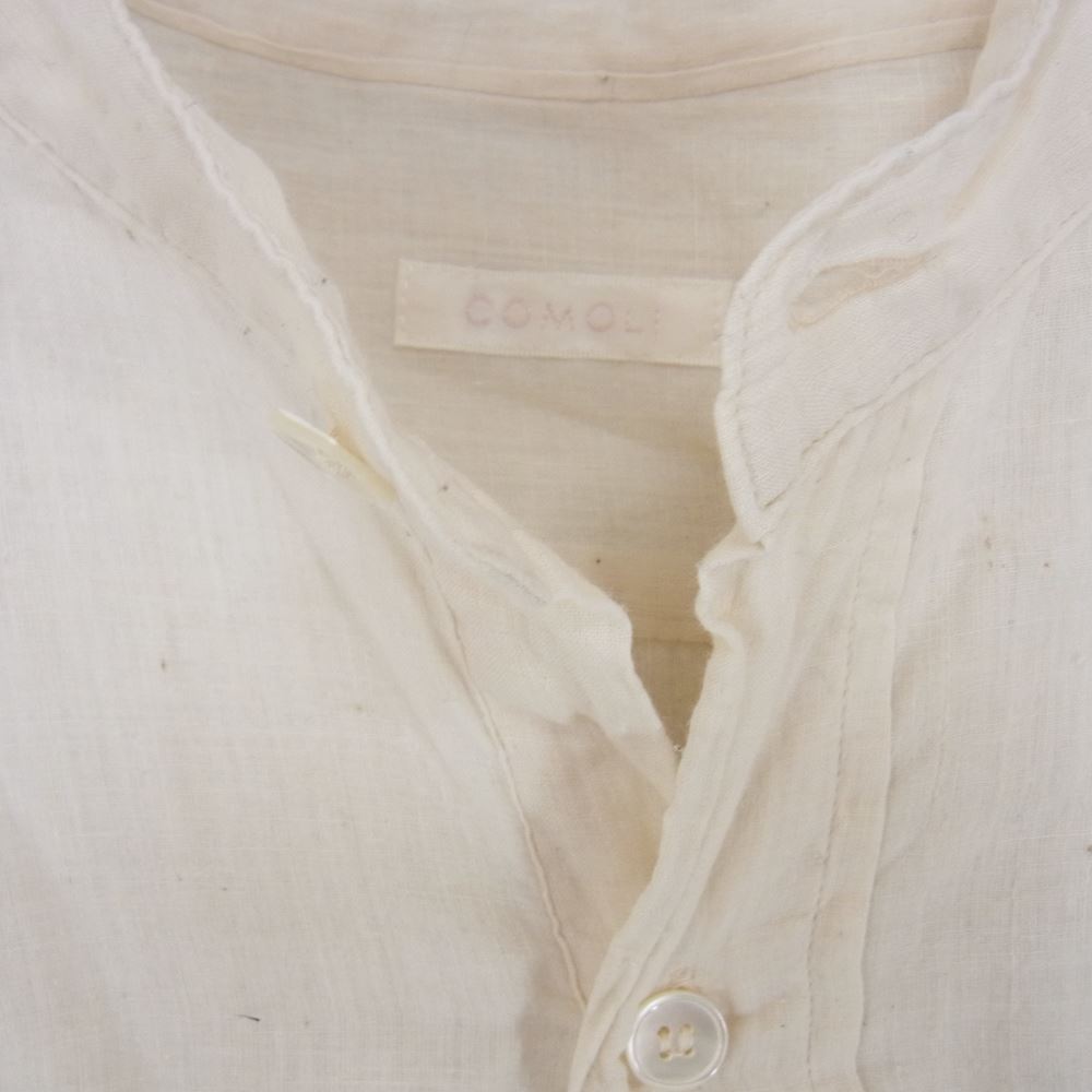 COMOLI コモリ 23SS X01-02011 モスリン プルオーバー シャツ ベージュ系 2【中古】