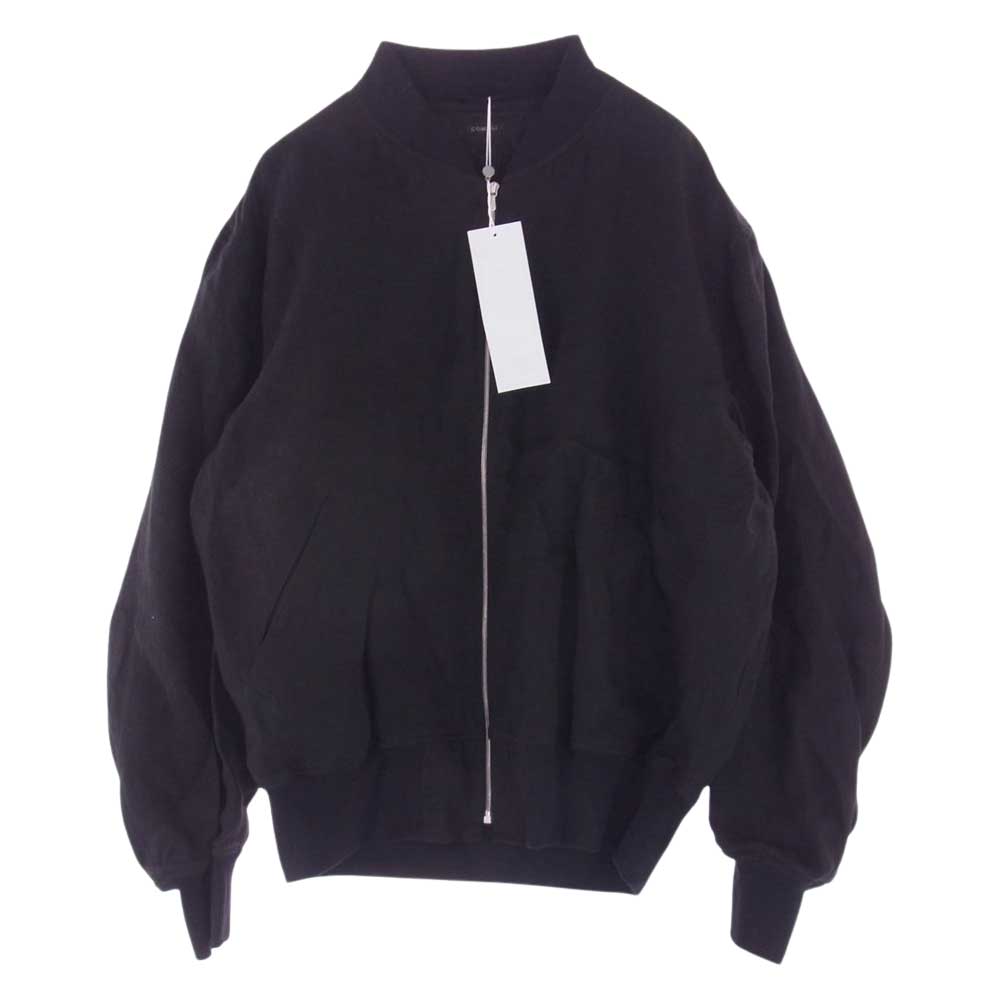 COMOLI コモリ 23SS X01-01023 リネンWクロス ジップブルゾン BLACK ブラック サイズ2 ブラック系 2【新古品】【未使用】【中古】
