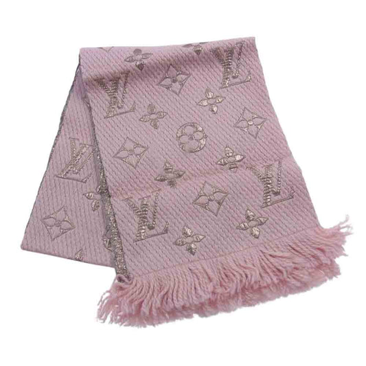 LOUIS VUITTON ルイ・ヴィトン LV エシャルプ・ロゴマニア マフラー ピンク系【中古】