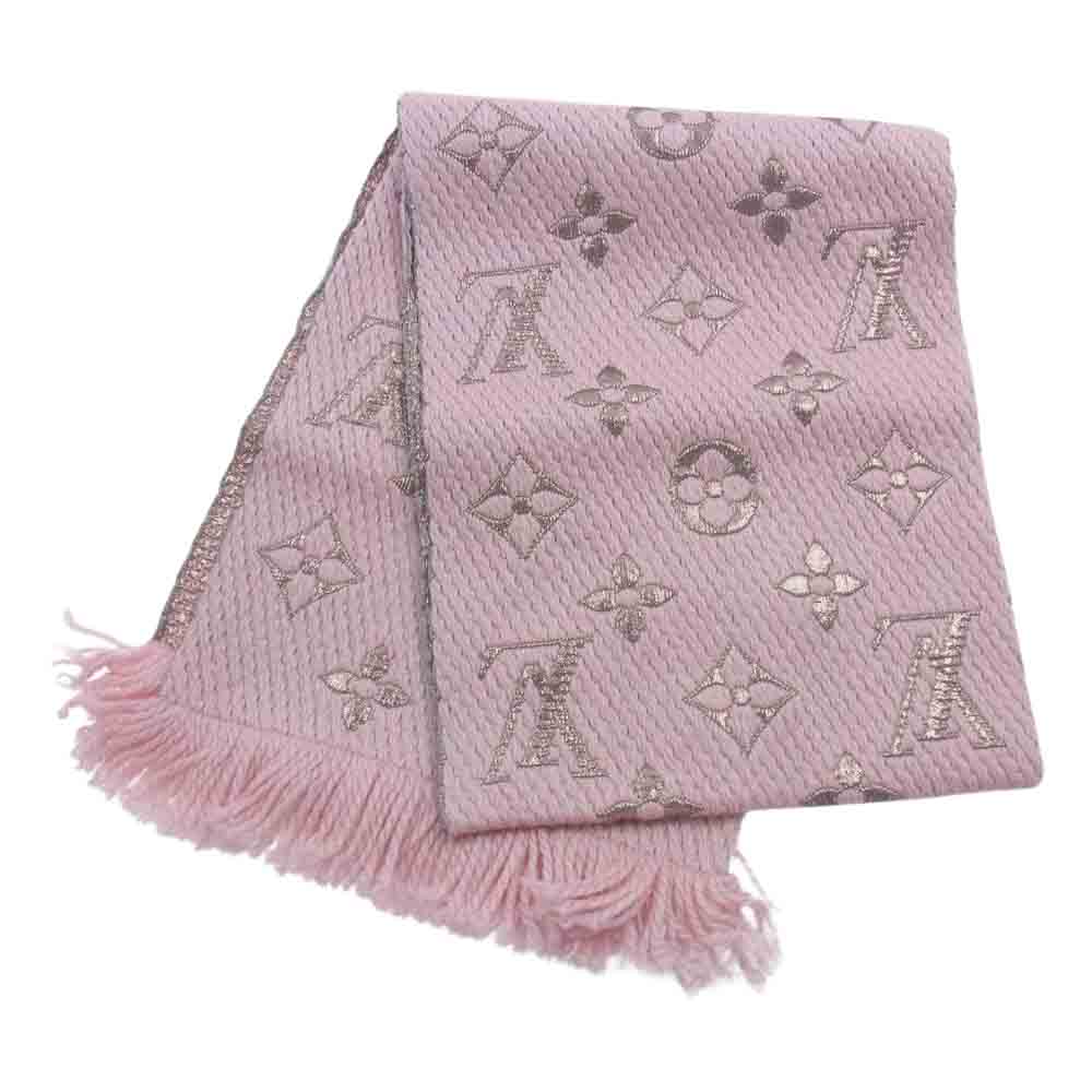 LOUIS VUITTON ルイ・ヴィトン LV エシャルプ・ロゴマニア マフラー ピンク系【中古】