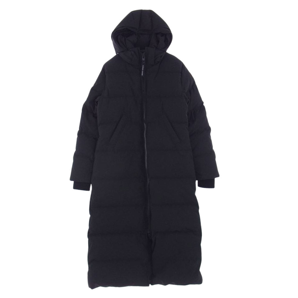 CANADA GOOSE カナダグース 3035LA サザビータグ MYSTIQUE PARKA FUSION FIT ミスティーク パーカ フュージョン フィット ロング ダウン コート ジャケット ブラック系 S【中古】