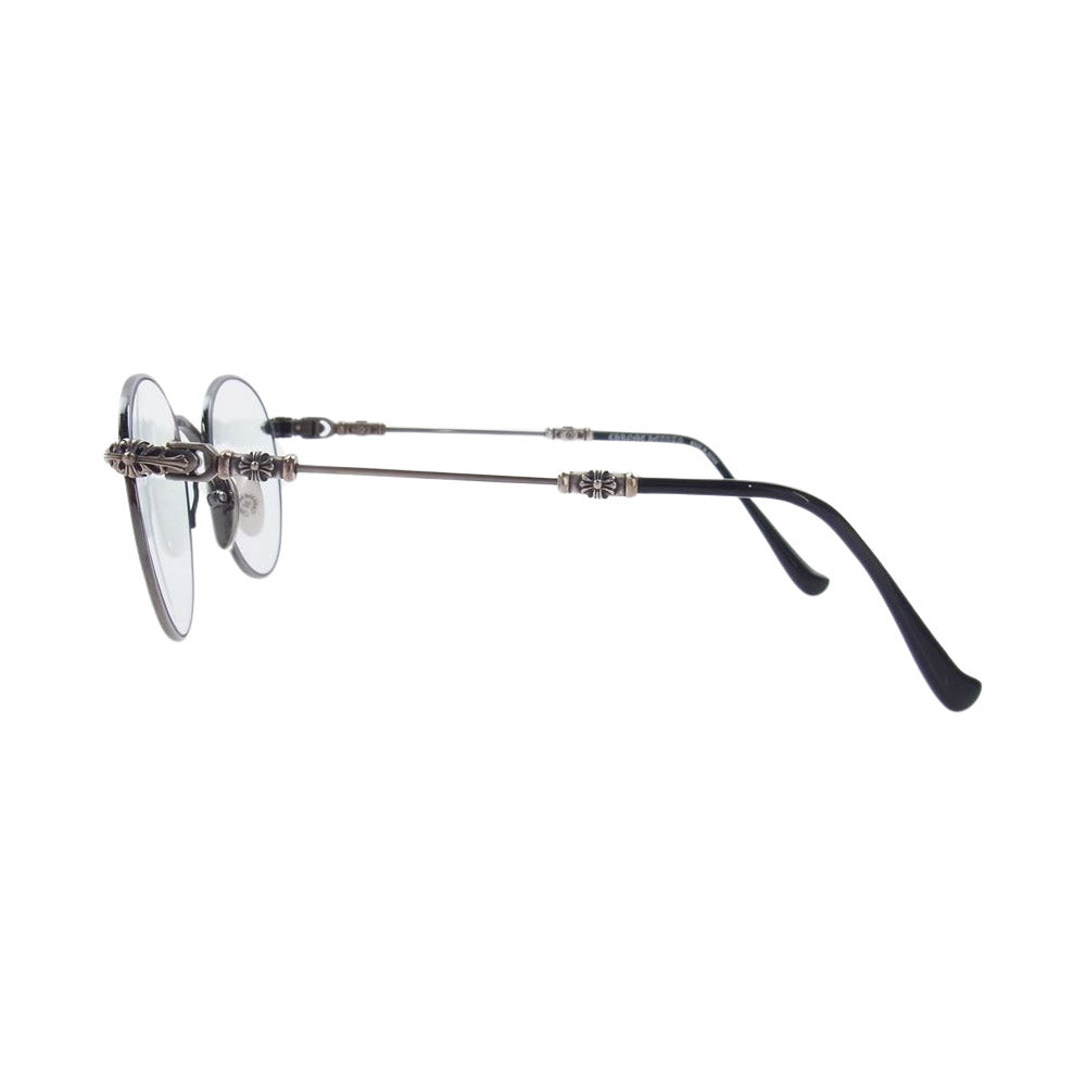 CHROME HEARTS クロムハーツ（原本無） 2023年銀座店購入時証明書付属 レシート付属 BUBBA-A AS-BK-P アイウェア 眼鏡 サングラス ブラック系 シルバー系【中古】
