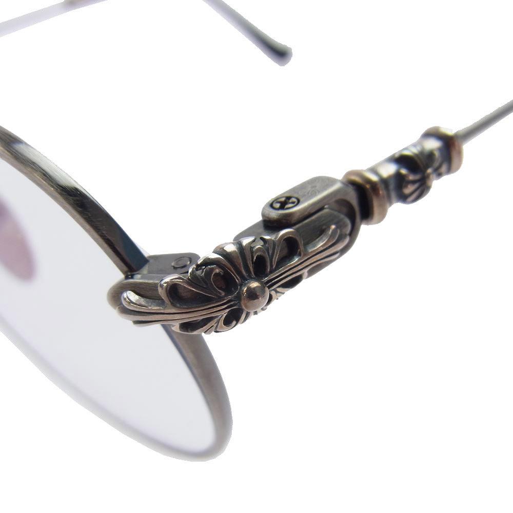 CHROME HEARTS クロムハーツ（原本無） 2023年銀座店購入時証明書付属 レシート付属 BUBBA-A AS-BK-P アイウェア 眼鏡 サングラス ブラック系 シルバー系【中古】