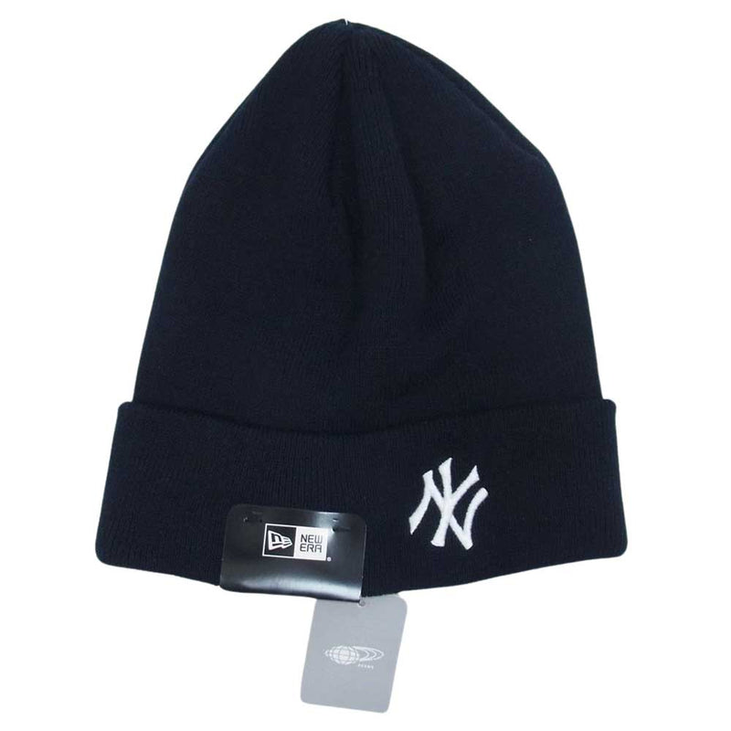 NEW ERA ニューエラ BEAMS ビームス別注 NY New York Yankees ニューヨークヤンキース ニット帽 ビーニー 帽子 ネイビー系【新古品】【未使用】【中古】