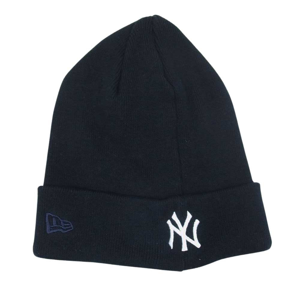 NEW ERA ニューエラ BEAMS ビームス別注 NY New York Yankees ニューヨークヤンキース ニット帽 ビーニー 帽子 ネイビー系【新古品】【未使用】【中古】