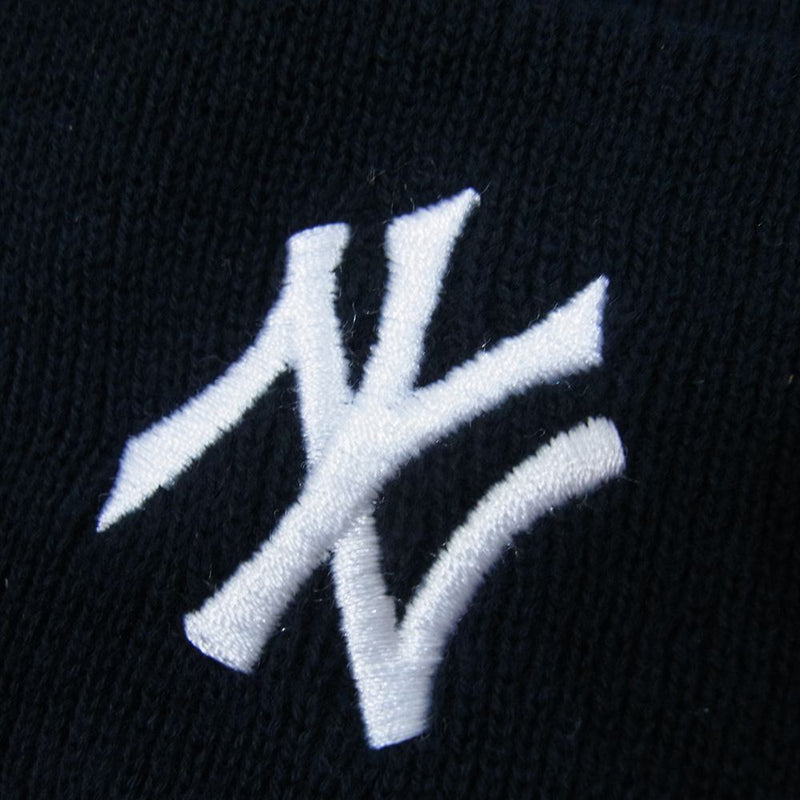 NEW ERA ニューエラ BEAMS ビームス別注 NY New York Yankees ニューヨークヤンキース ニット帽 ビーニー 帽子 ネイビー系【新古品】【未使用】【中古】