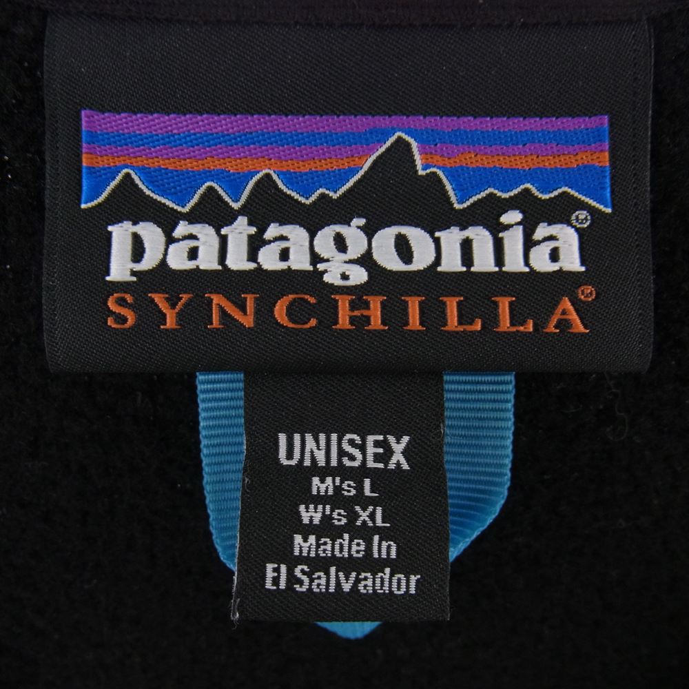 patagonia パタゴニア 22AW 22975FA22 Synch Cardigan シンチラ フリース カーディガン ジャケット ブラック系 L【中古】