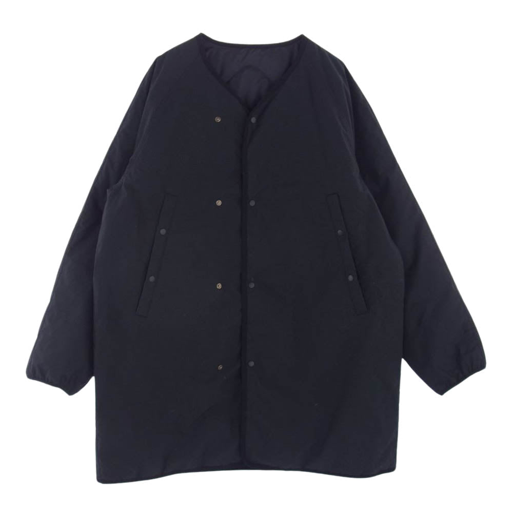 nanamica ナナミカ SUBF267 REVERSIBLE DOWN COAT ミリタリーライナー リバーシブル ダウンコート ブラック系 M【中古】