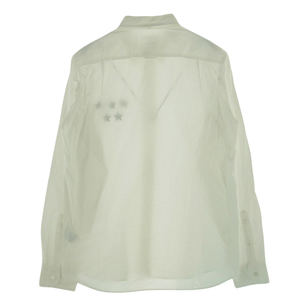 uniform experiment ユニフォームエクスペリメント UE-170006 WHITE LINE ホワイトライン 5 STAR APPLIQUE BD SHIRT スターアップリケ ボタンダウン 長袖シャツ ホワイト系 2【中古】
