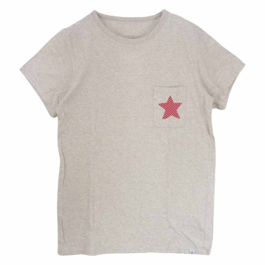 VISVIM ビズビム 0114105010072 POCKET TEE S/S BANDANA STAR バンダナスター ポケット Tシャツ ベージュ系 4【中古】