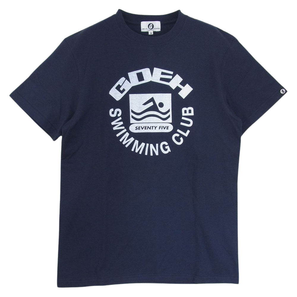 GOODENOUGH グッドイナフ the POOL AOYAMA SWIMMING CLUB 半袖Tシャツ ネイビー系 M【中古】