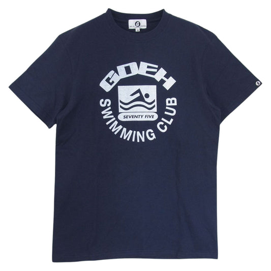 GOODENOUGH グッドイナフ the POOL AOYAMA SWIMMING CLUB 半袖Tシャツ ネイビー系 M【中古】