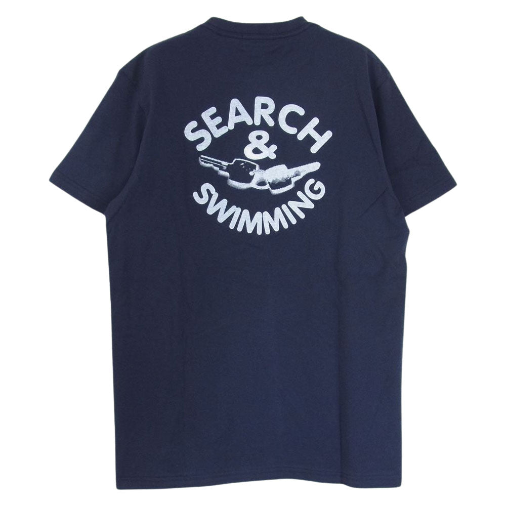 GOODENOUGH グッドイナフ the POOL AOYAMA SWIMMING CLUB 半袖Tシャツ ネイビー系 M【中古】