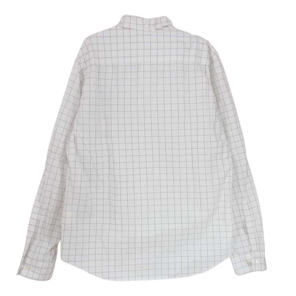 AFFA エーエフエフエー AF10A4 スパイダーチェック ボタンダウン 長袖シャツ ホワイト系 M【中古】