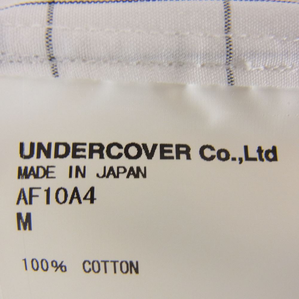 AFFA エーエフエフエー AF10A4 スパイダーチェック ボタンダウン 長袖シャツ ホワイト系 M【中古】